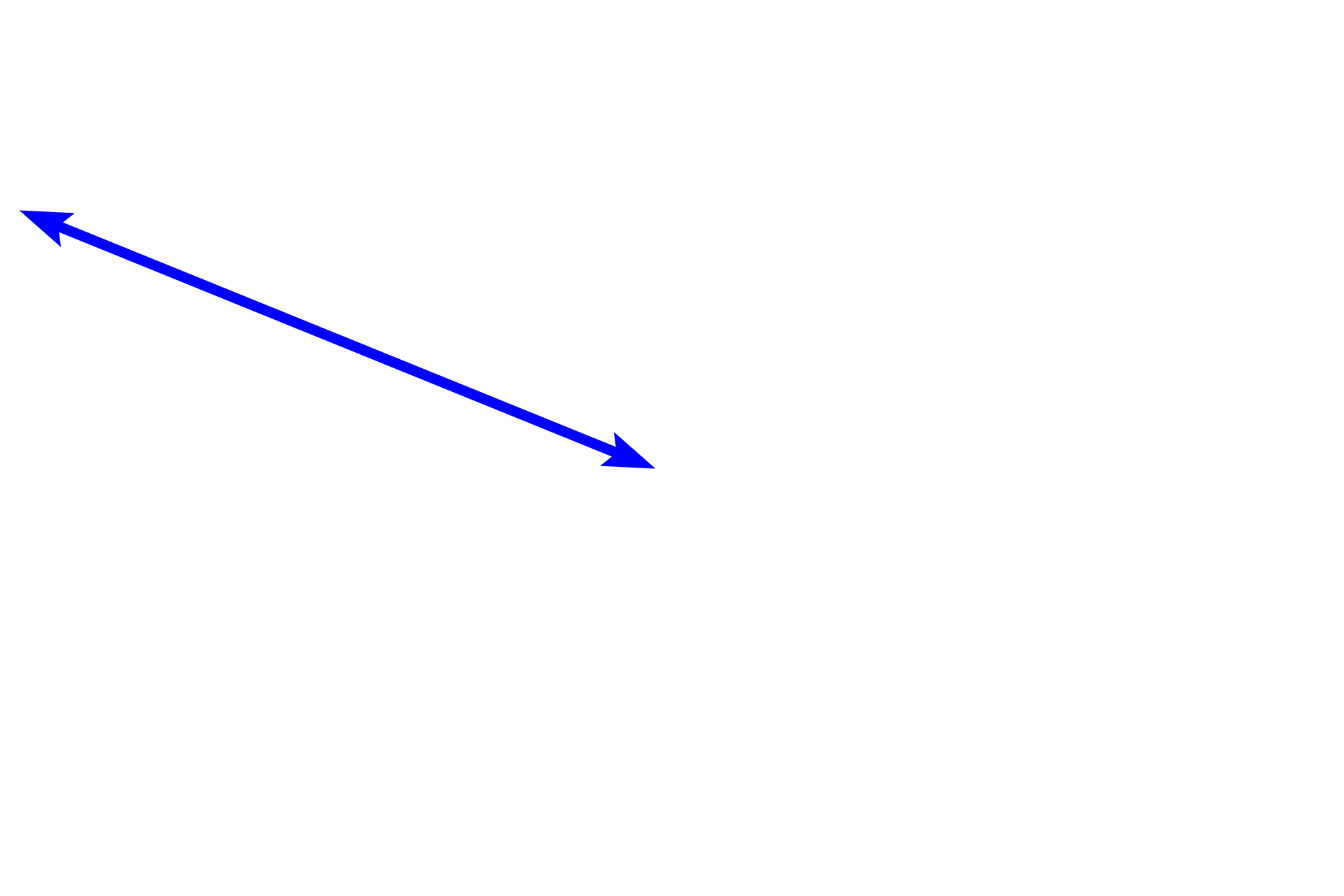 Bronchiole <p>This longitudinal section shows a respiratory passageway transitioning from a bronchus (right of the line) to a bronchiole (left). Both are lined by a pseudostratified columnar epithelium with cilia and goblet cells, and their mucosae contain smooth muscle. Cartilage and glands are not present in bronchioles, features that serve to readily distinguish these passageways. 100x</p>
