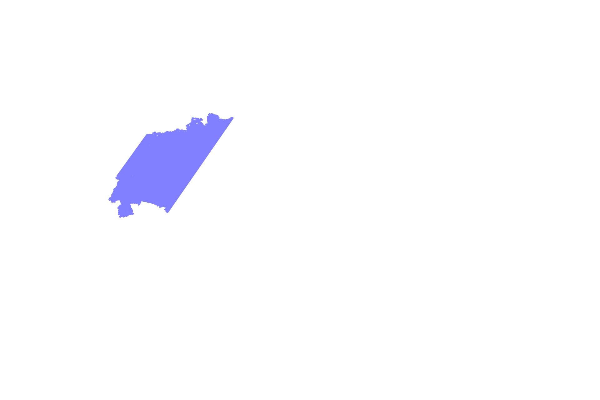 Respiratory bronchiole <p>This image shows another example of a respiratory bronchiole branching to forming multiple alveolar ducts. Alveolar ducts consist almost entirely of alveoli, the wall being reduced to knob-like interalveolar septa. Alveolar ducts end as alveolar sacs with alveoli clustered around a central space.  40x</p>
