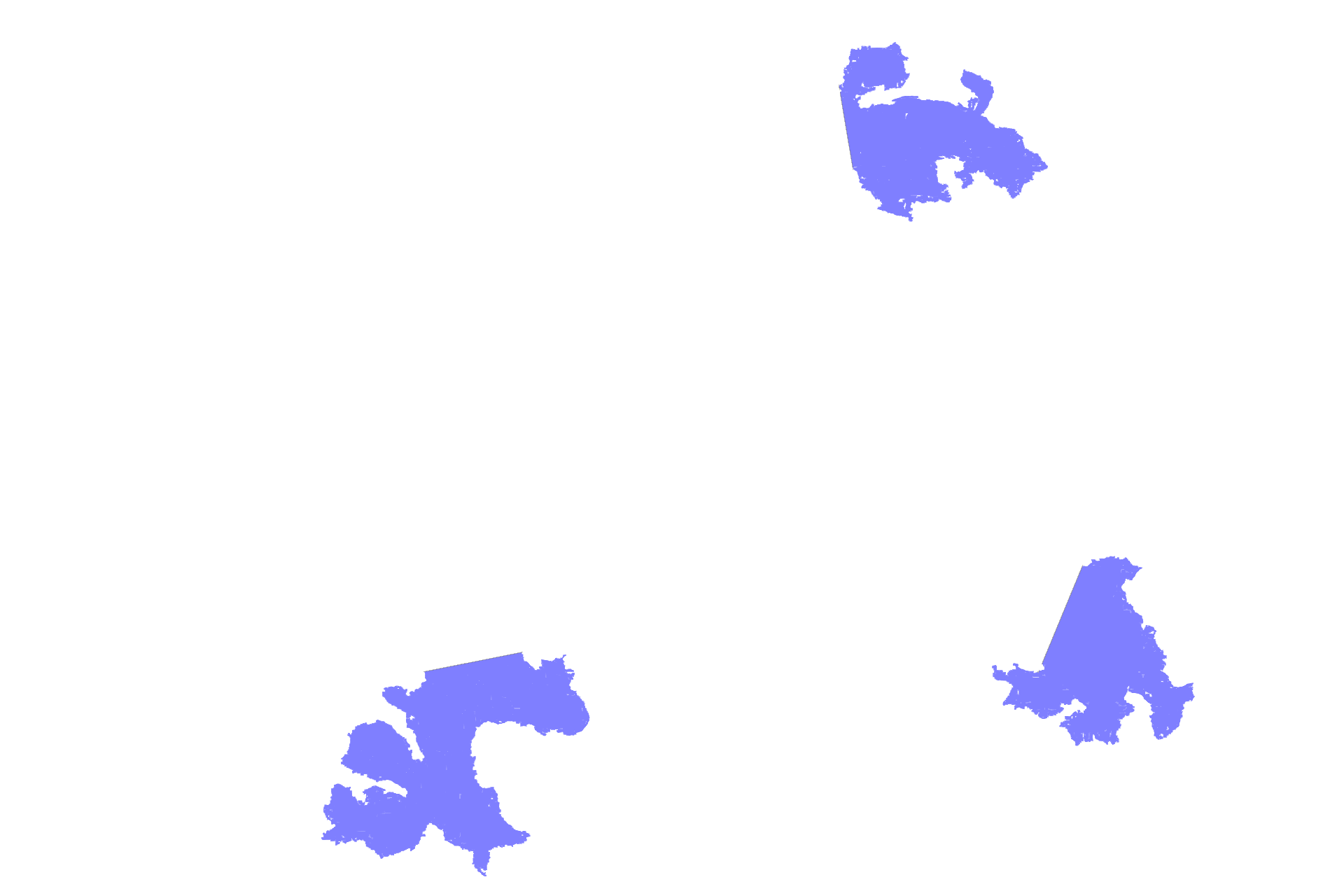 Alveolar sacs <p>This image shows another example of a respiratory bronchiole branching to forming multiple alveolar ducts. Alveolar ducts consist almost entirely of alveoli, the wall being reduced to knob-like interalveolar septa. Alveolar ducts end as alveolar sacs with alveoli clustered around a central space.  40x</p>

